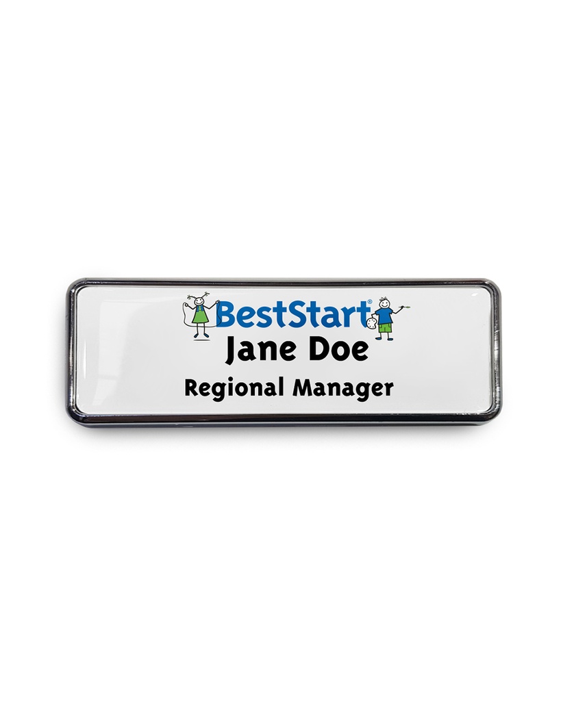 BestStart Name Badges Pin Back AMS Multi User